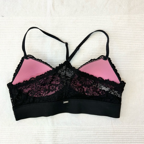 PINK Victoria’s Secret Lightly Lined Black Lace Bra - Picture 4 of 9
